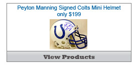 Peyton Manning Signed Colts Mini Helmet